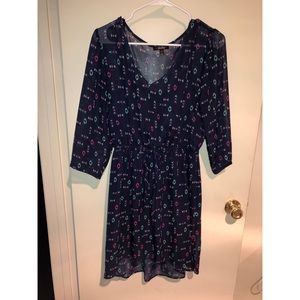 Multi color tribal print dress